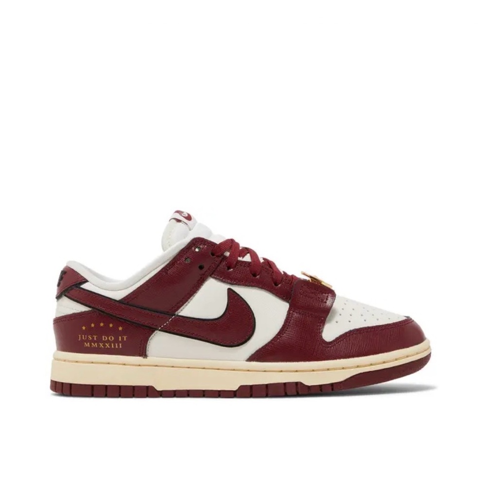 Nike Burgundy and White Low-Top Sneakers never worn